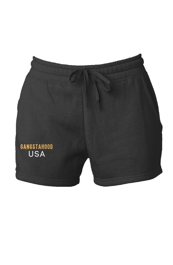 Womens Cali Wave Wash Short Gangstahood Usa 