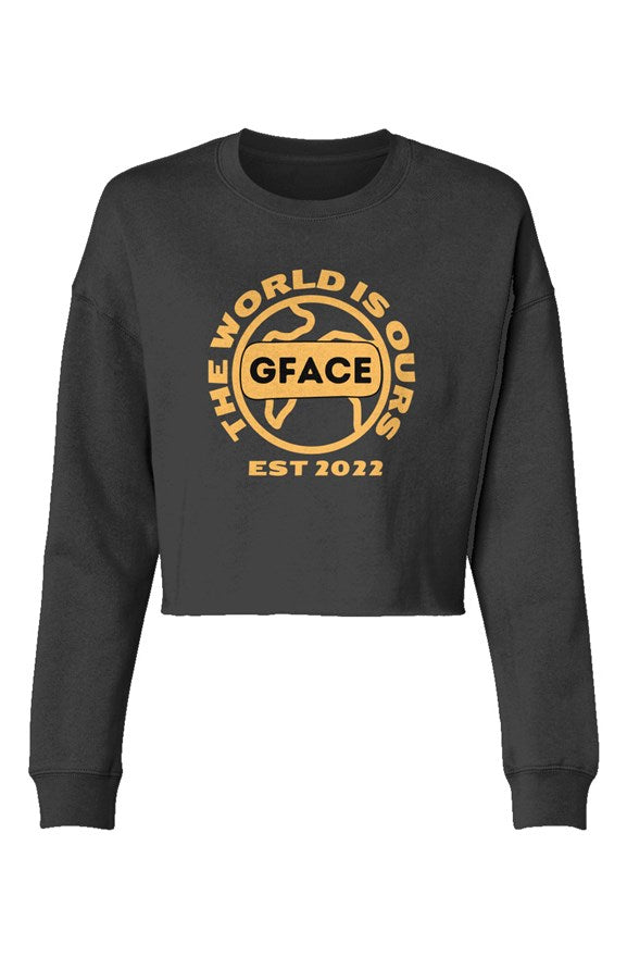 Lightweight Cropped Crew Gface The World Is Ours 