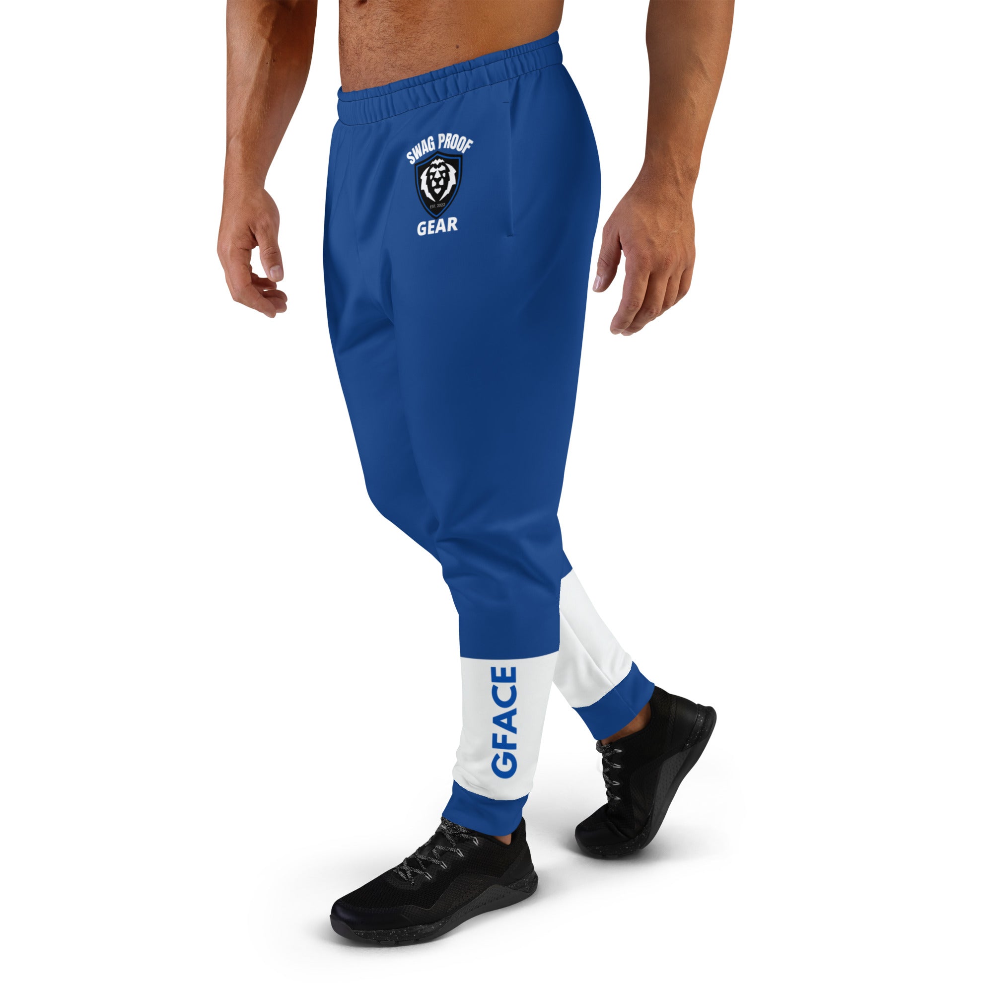 Men's 2-tone (Blue/W) Joggers Gface Swag Proof Gear