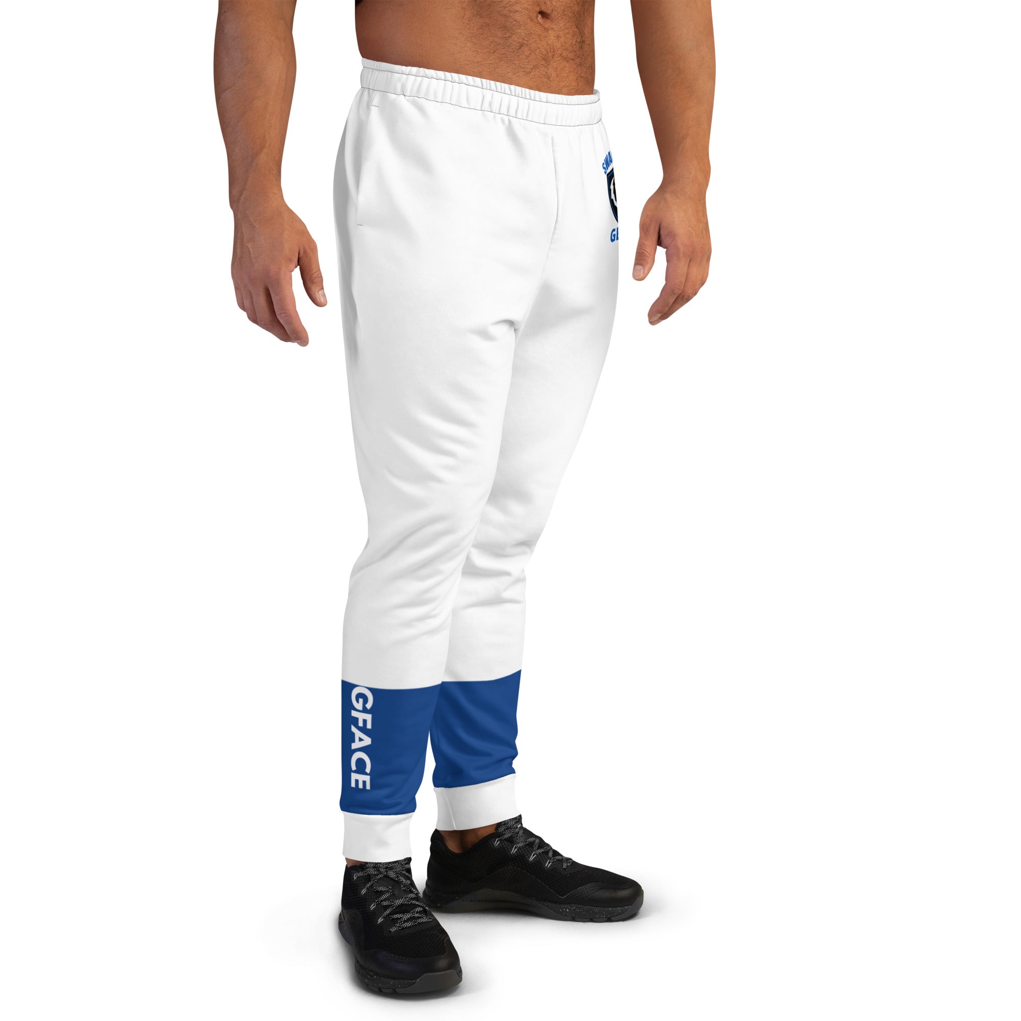 Men's 2-tone (W/Blue) Joggers Gface Swag Proof Gear