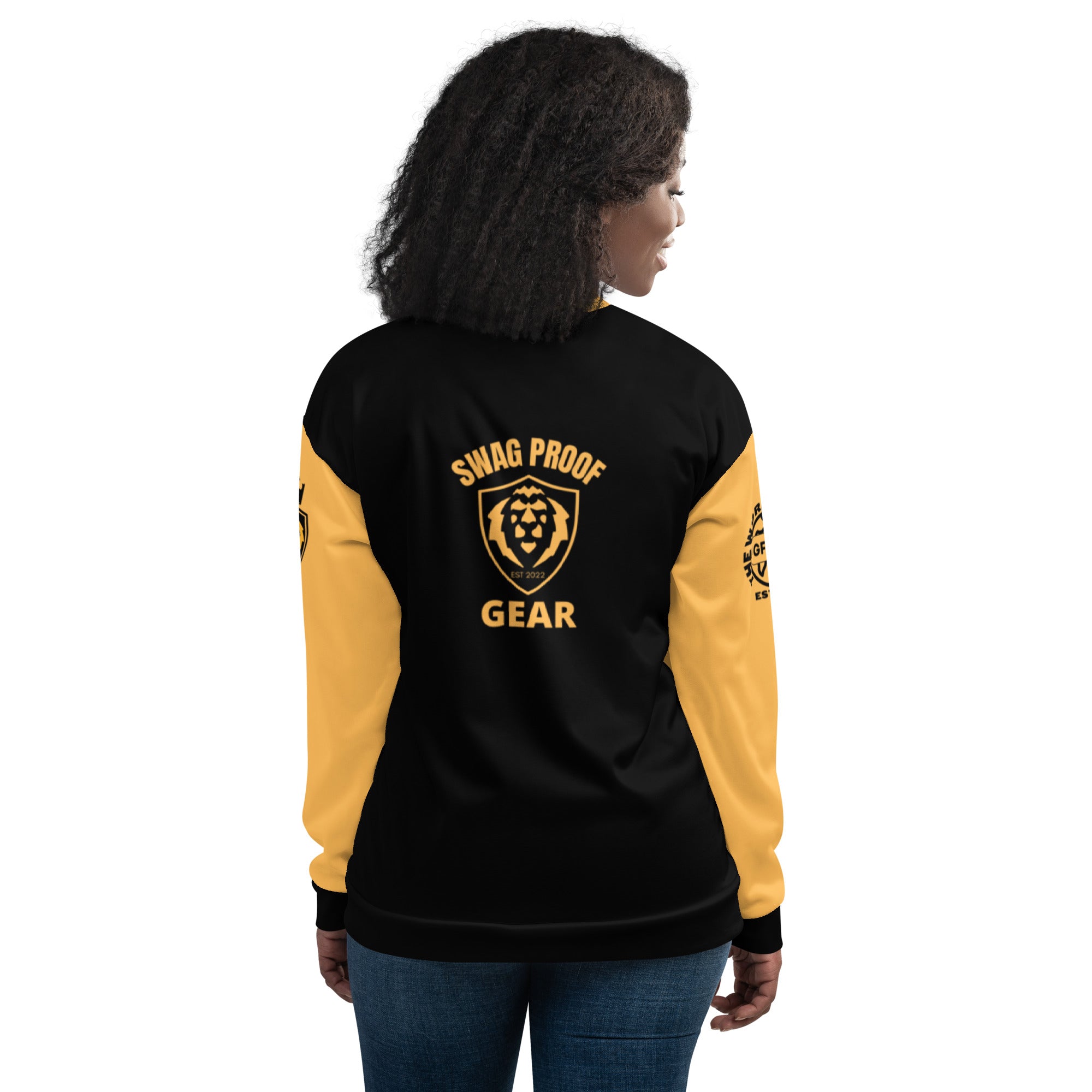 Unisex Bomber Jacket GANGSTAHOOD USA Swag Proof Gear