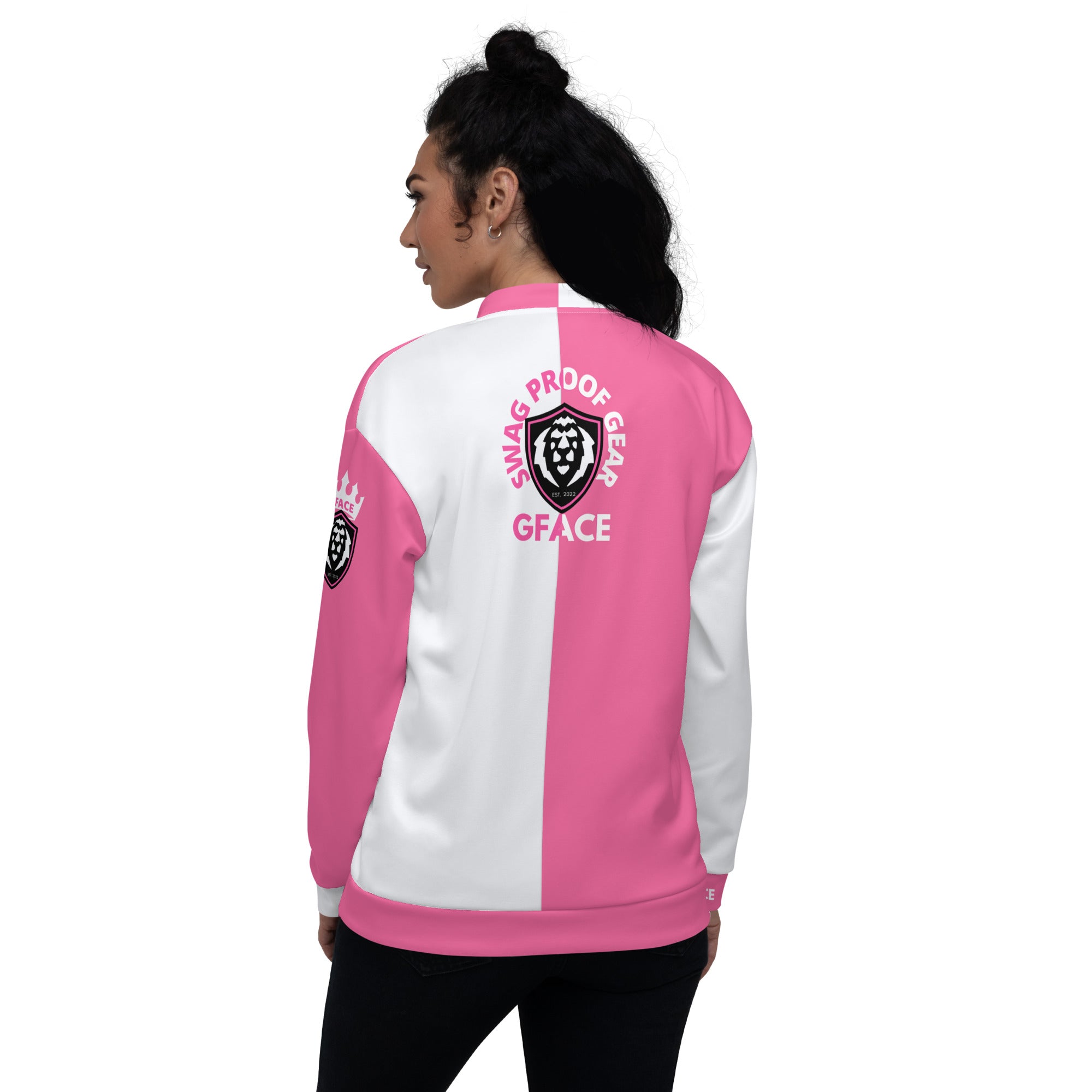 Unisex Bomber Jacket 2-tone (W/Pink) Gface Legit