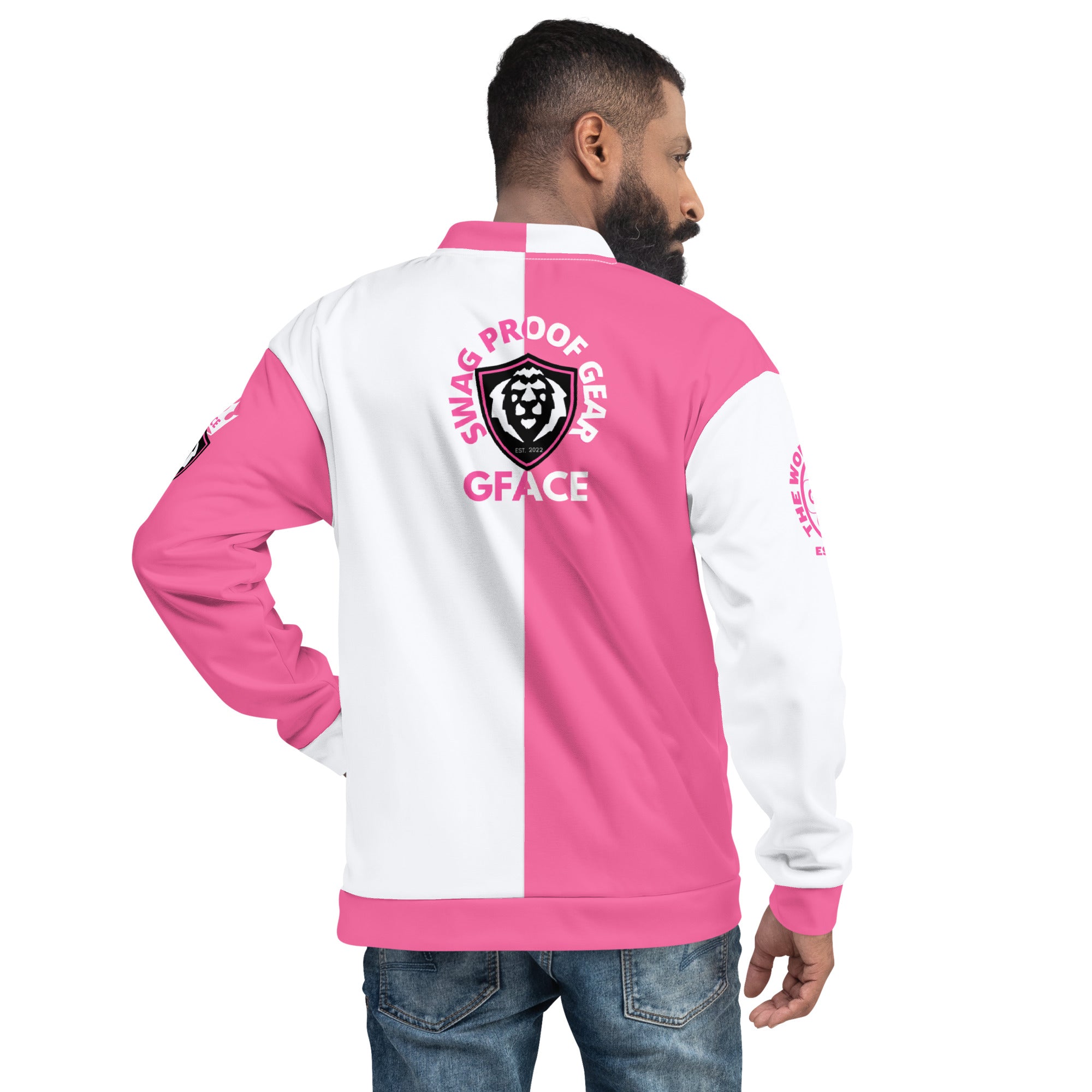 Unisex Bomber Jacket 2-tone (W/Pink) Gface Legit