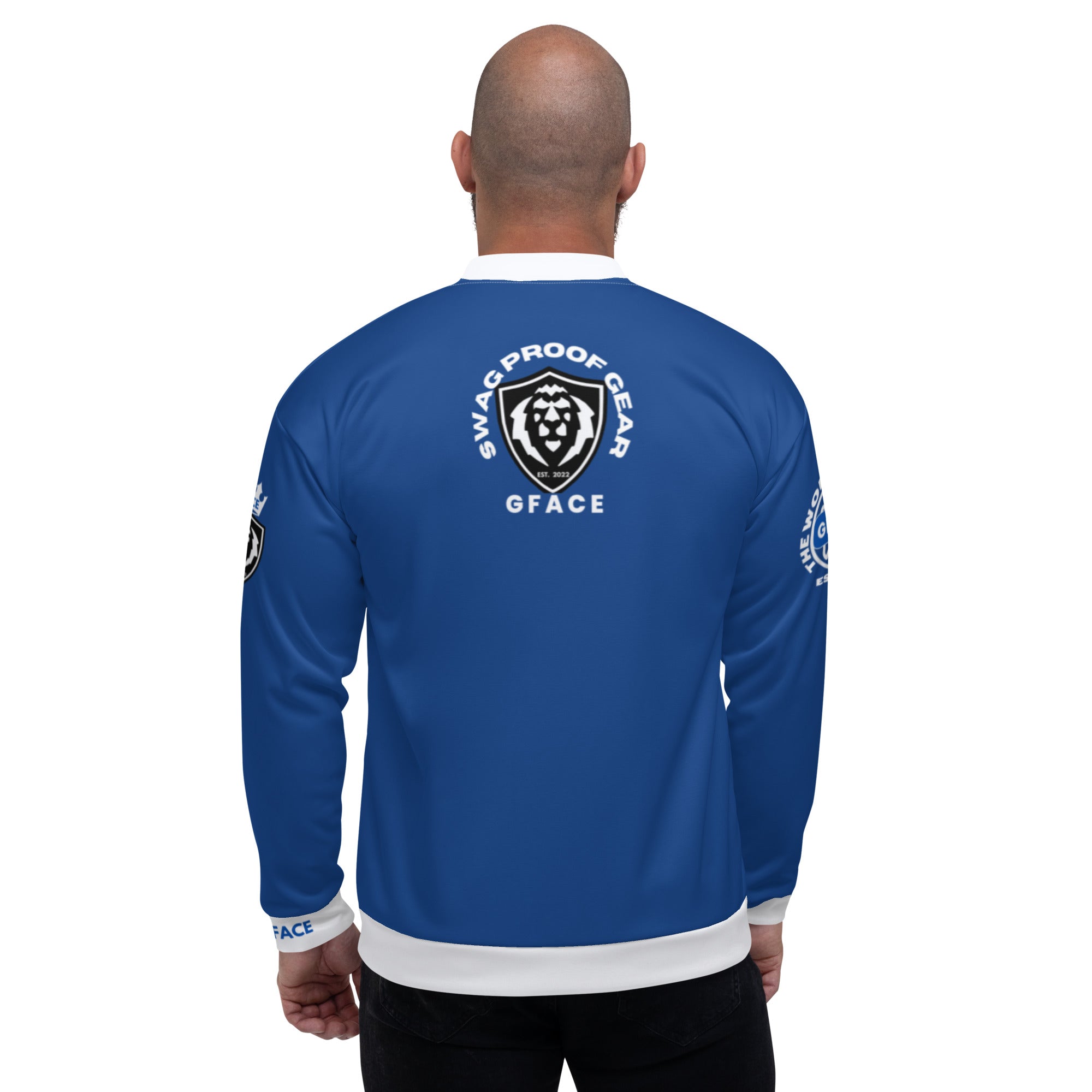 Unisex Bomber Jacket 2-tone (W/Blue) Gface Vip Legit