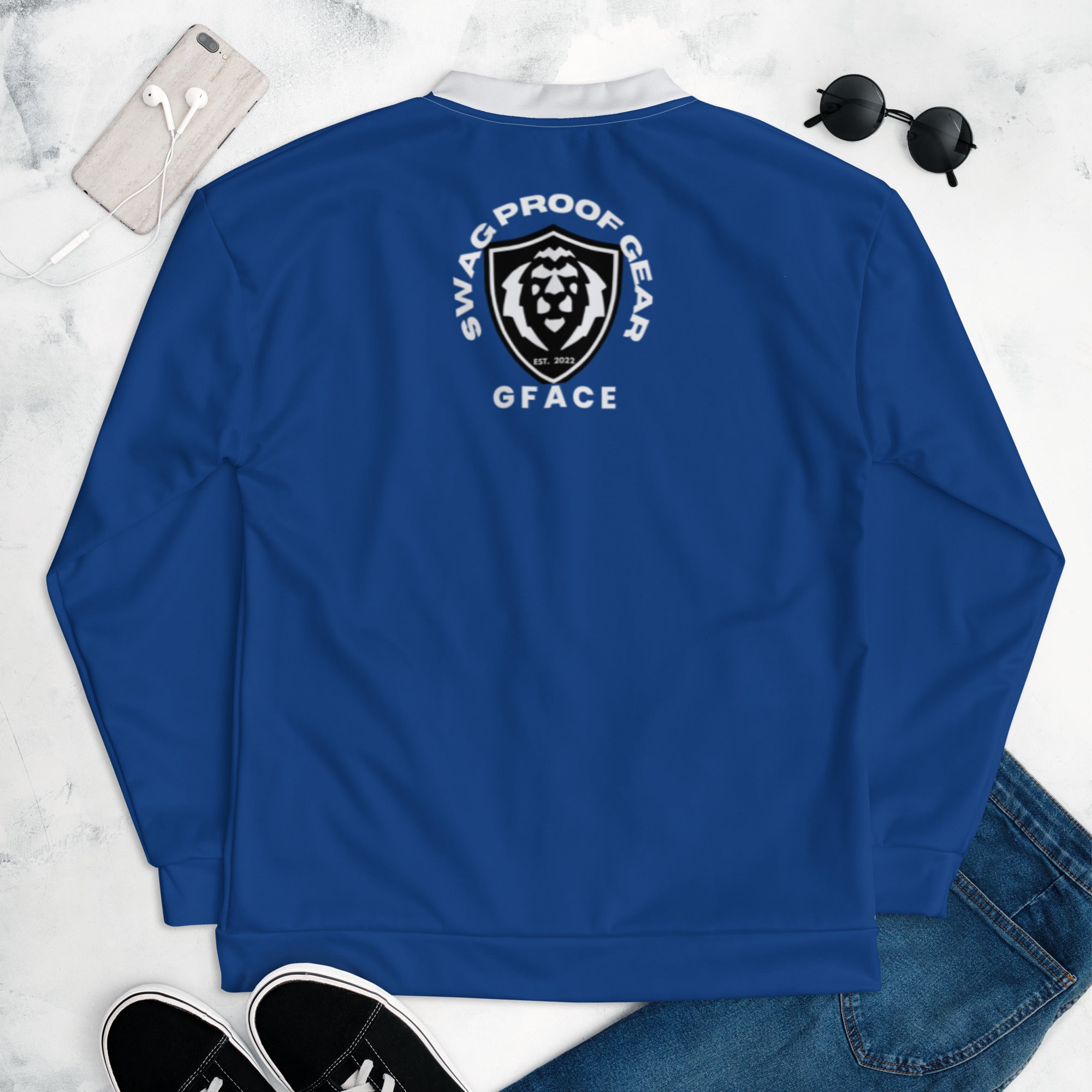 Unisex Bomber Jacket Blue Gface Vip