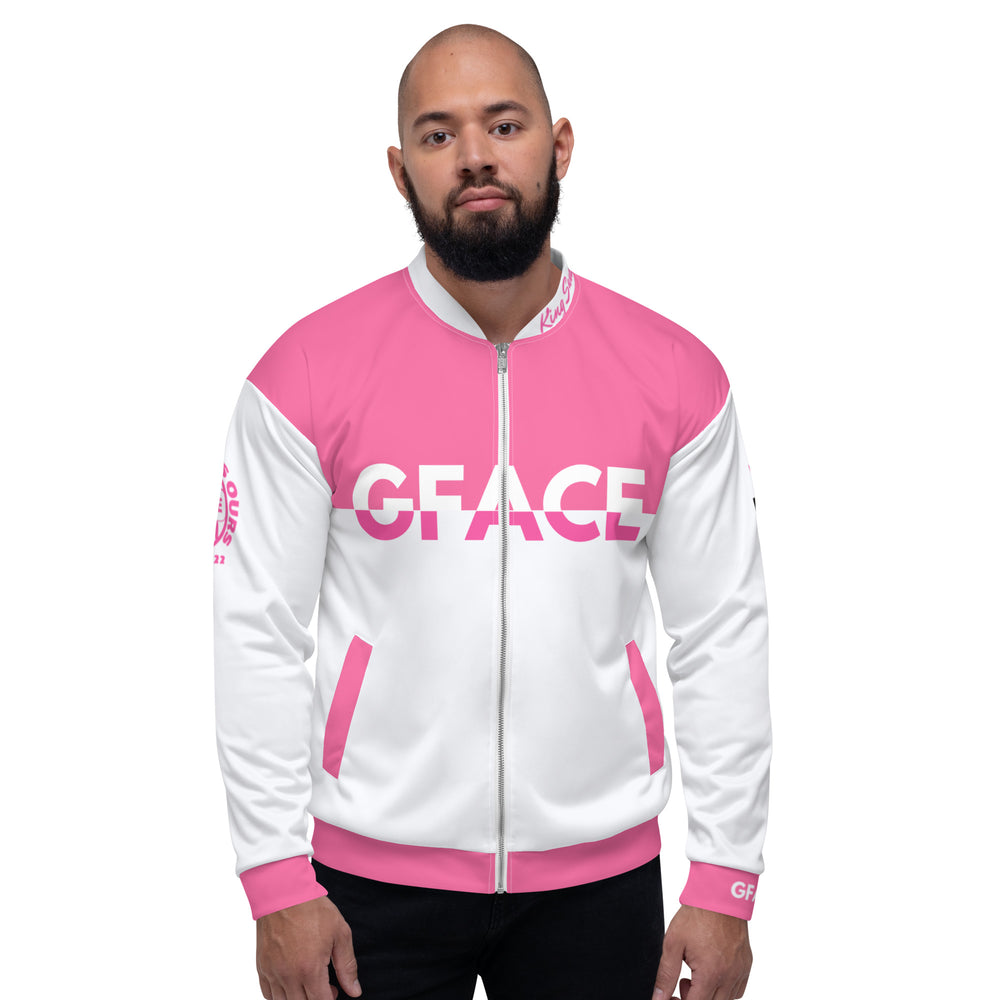 Unisex Bomber Jacket 2-tone (W/Pink) Gface Swag Legit