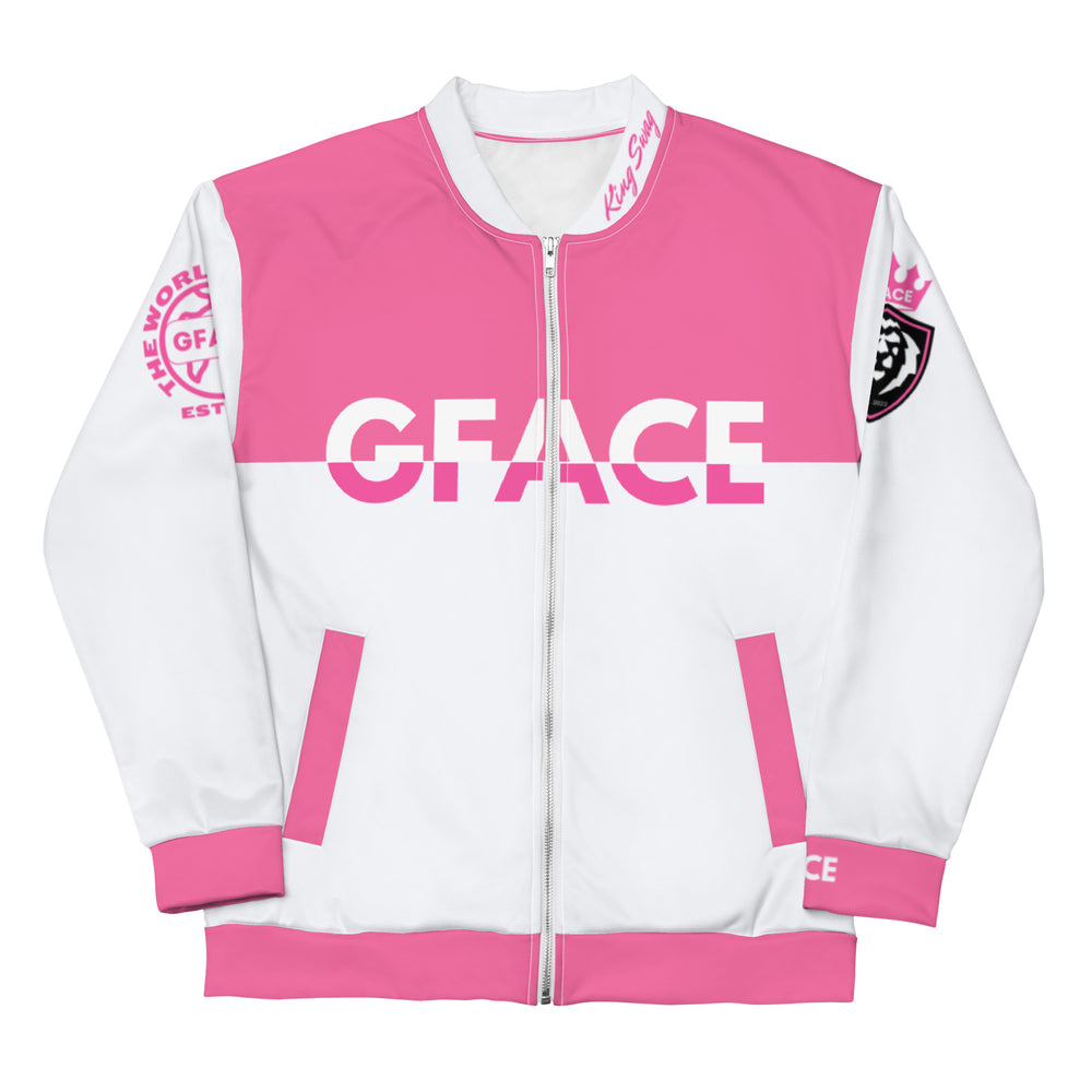 Unisex Bomber Jacket 2-tone (W/Pink) Gface Swag Legit