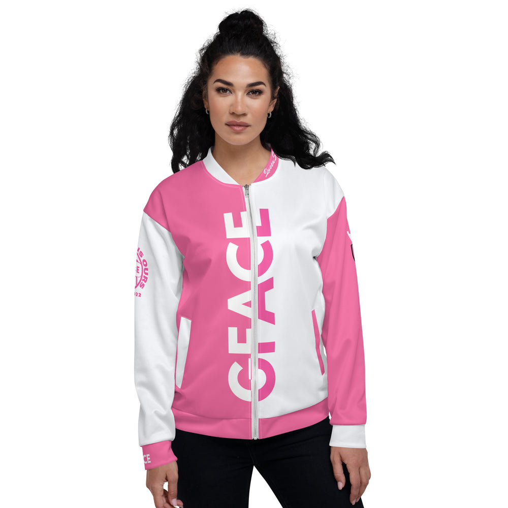 Unisex Bomber Jacket 2-tone (W/Pink) Gface Legit