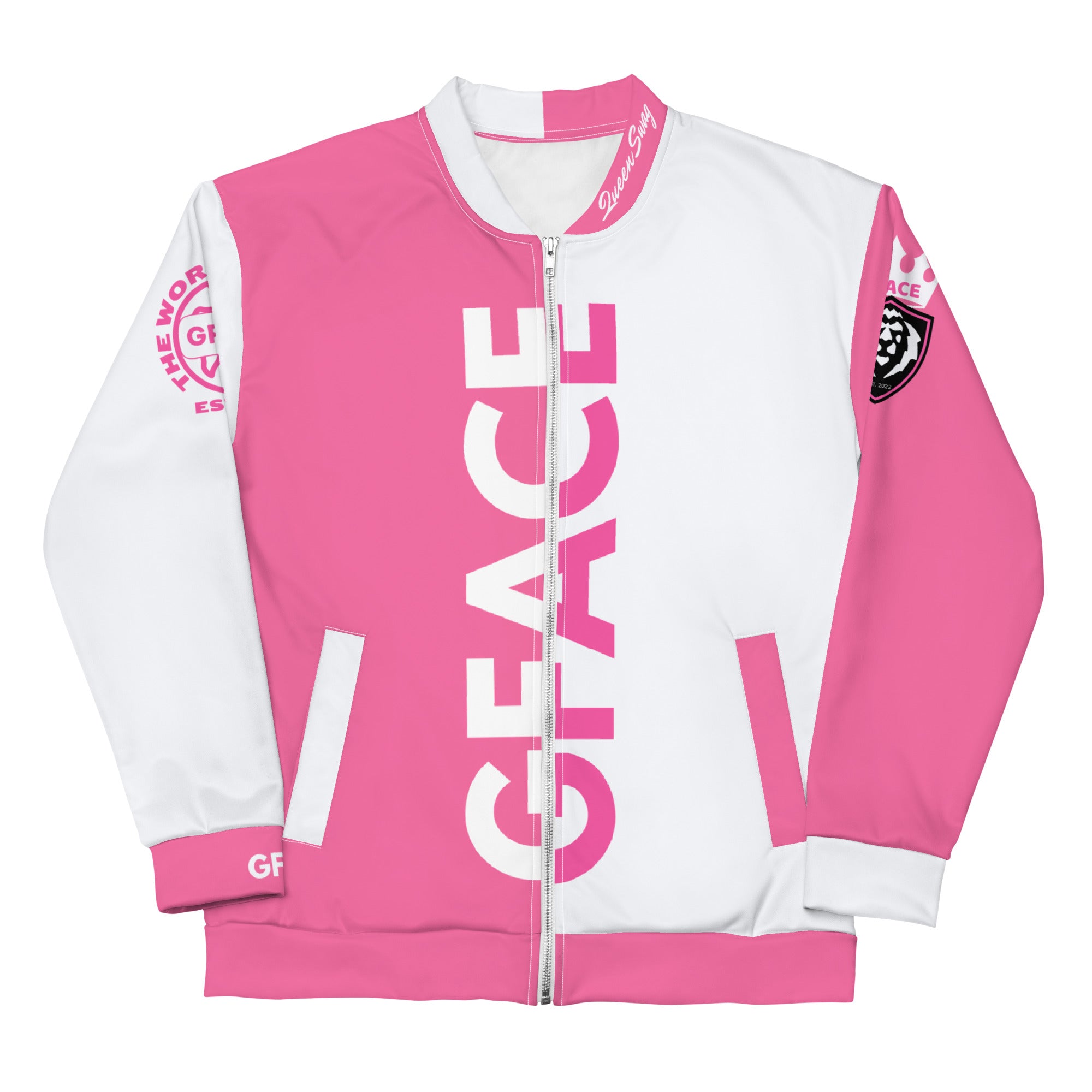 Unisex Bomber Jacket 2-tone (W/Pink) Gface Legit