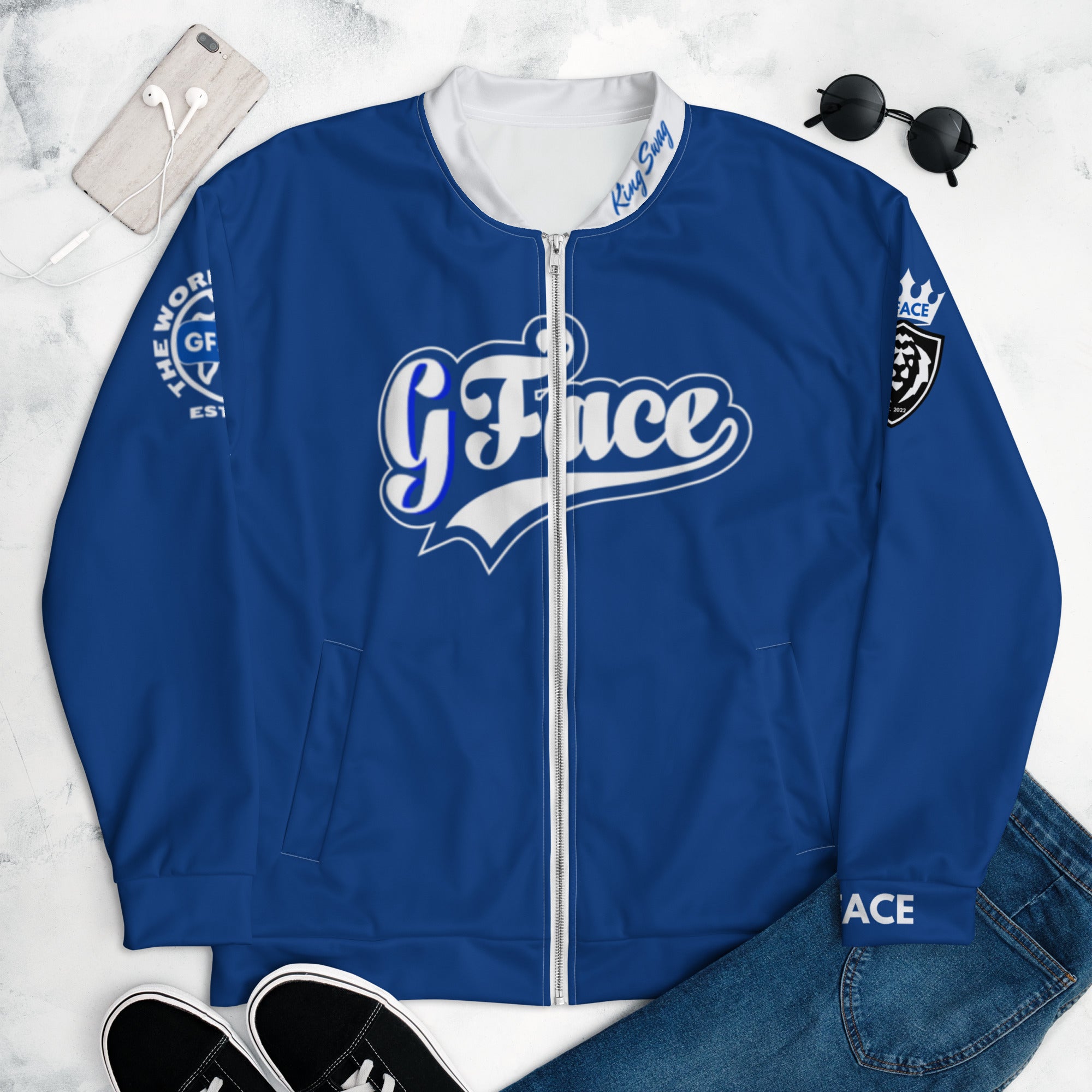 Unisex Bomber Jacket Blue Gface Vip