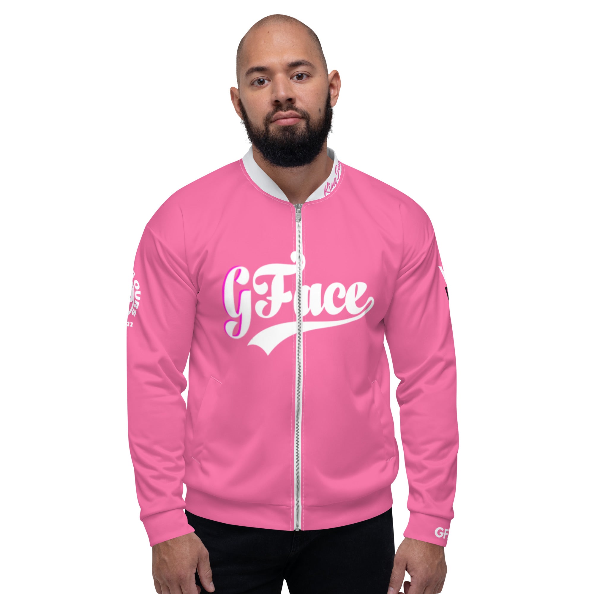 Unisex Bomber Jacket Pink Gface Vip