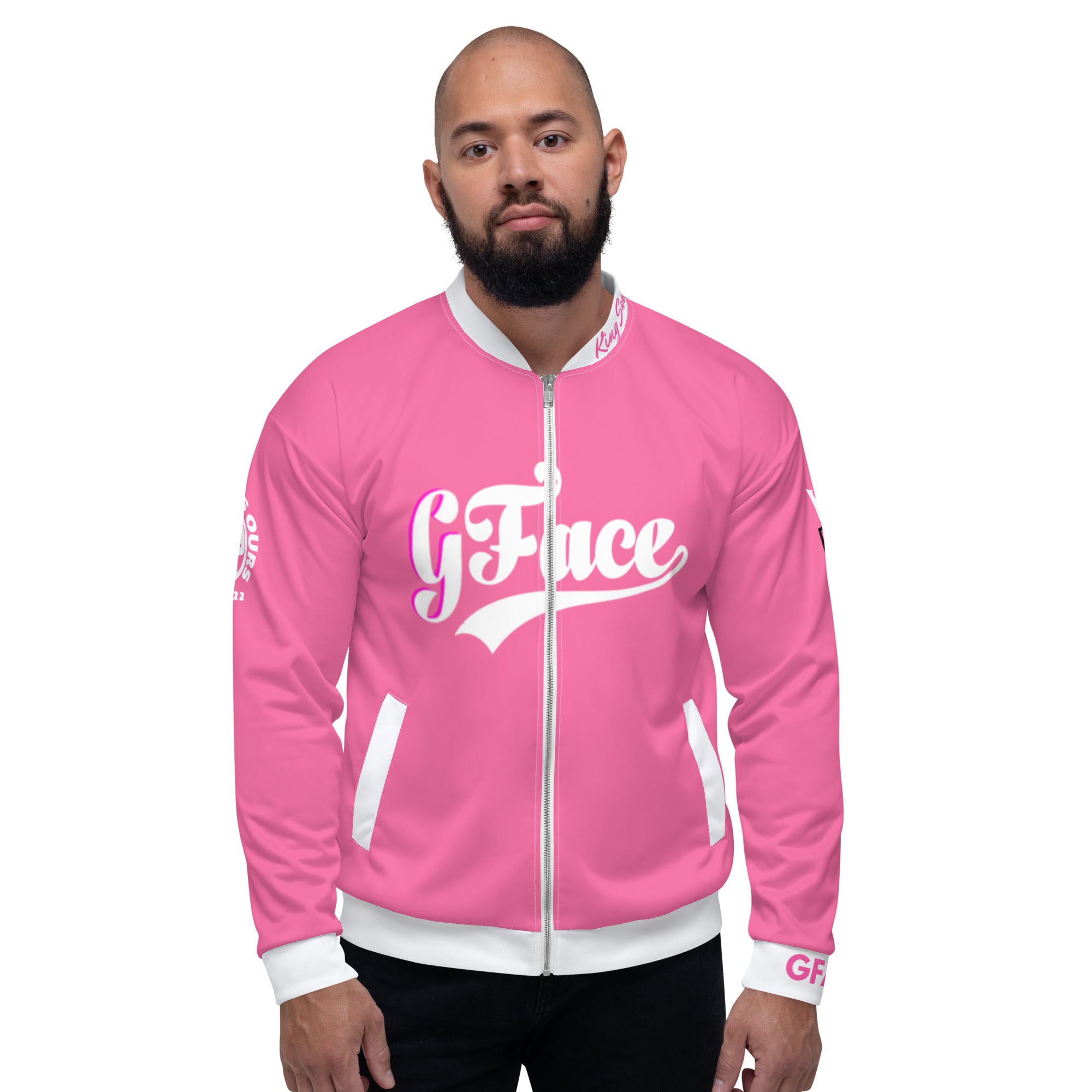 Unisex Bomber Jacket 2-tone (W/Pink) Gface Vip Legit