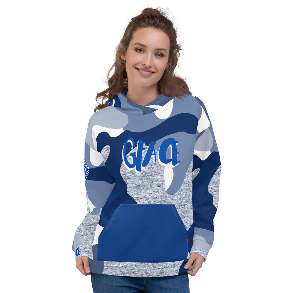 Unisex Hoodie Blue Camo Gface Swag