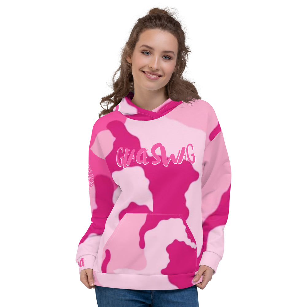 Unisex Hoodie Pink Camo Gface Swag