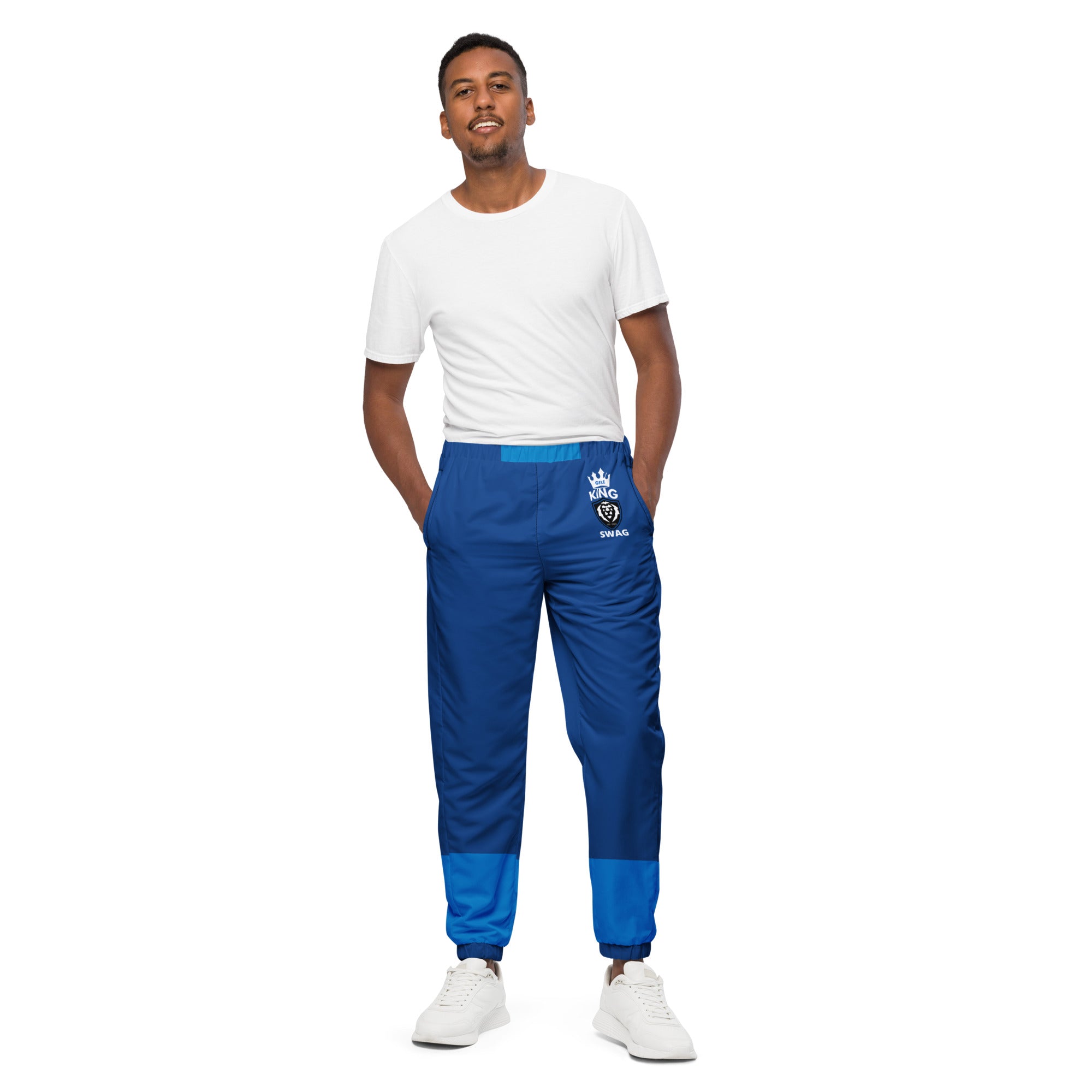 Unisex track 2-tone ( B/LBlue) pants Gface King Swag