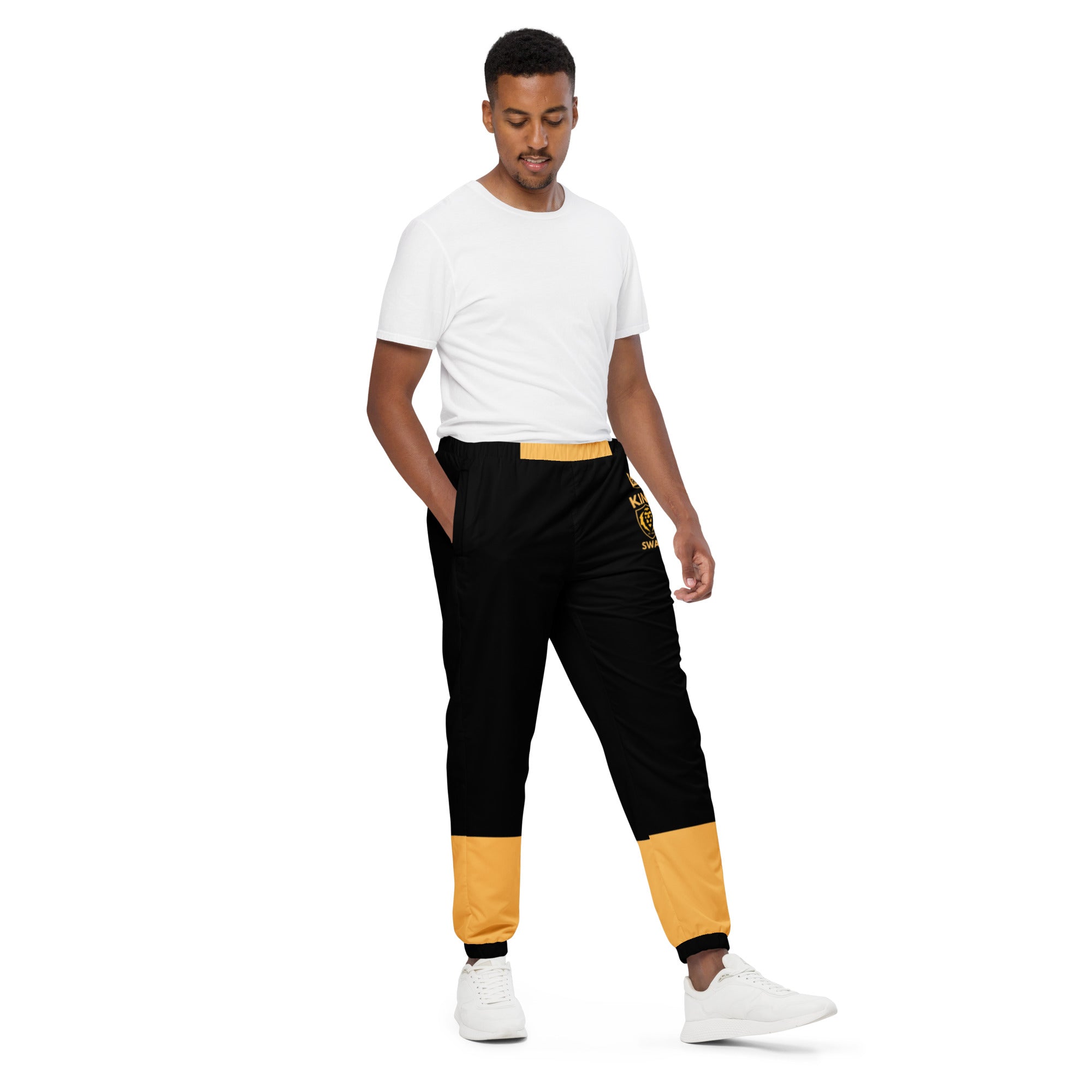 Unisex (B/Gold) track pants Gface King Swag