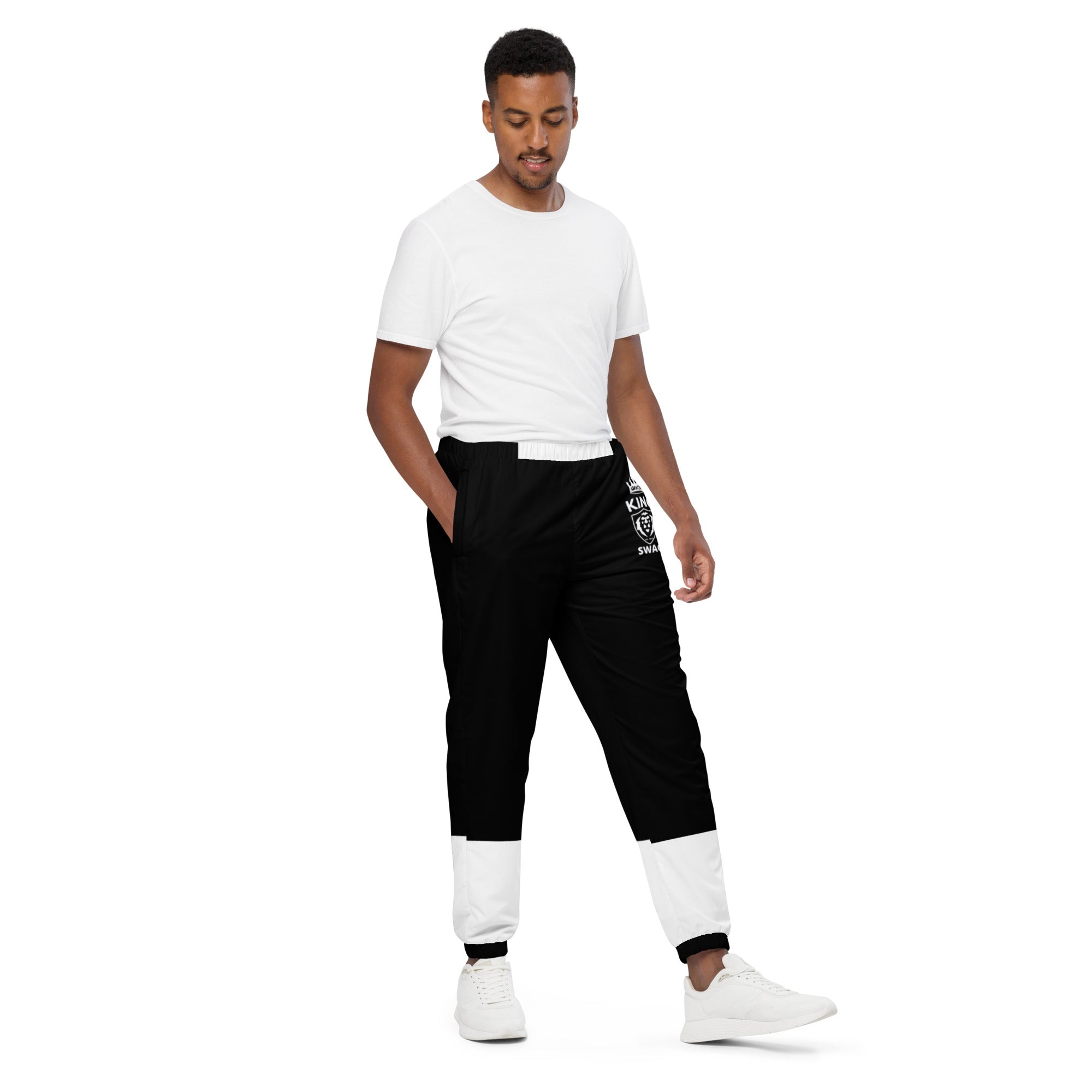 Unisex 2-tone (B/W) track pants Gface King Swag