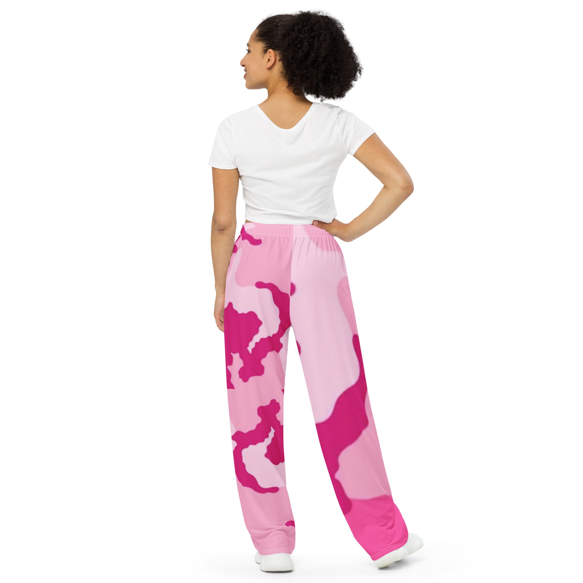 Wide-leg pants Pink Camo Gface Swag