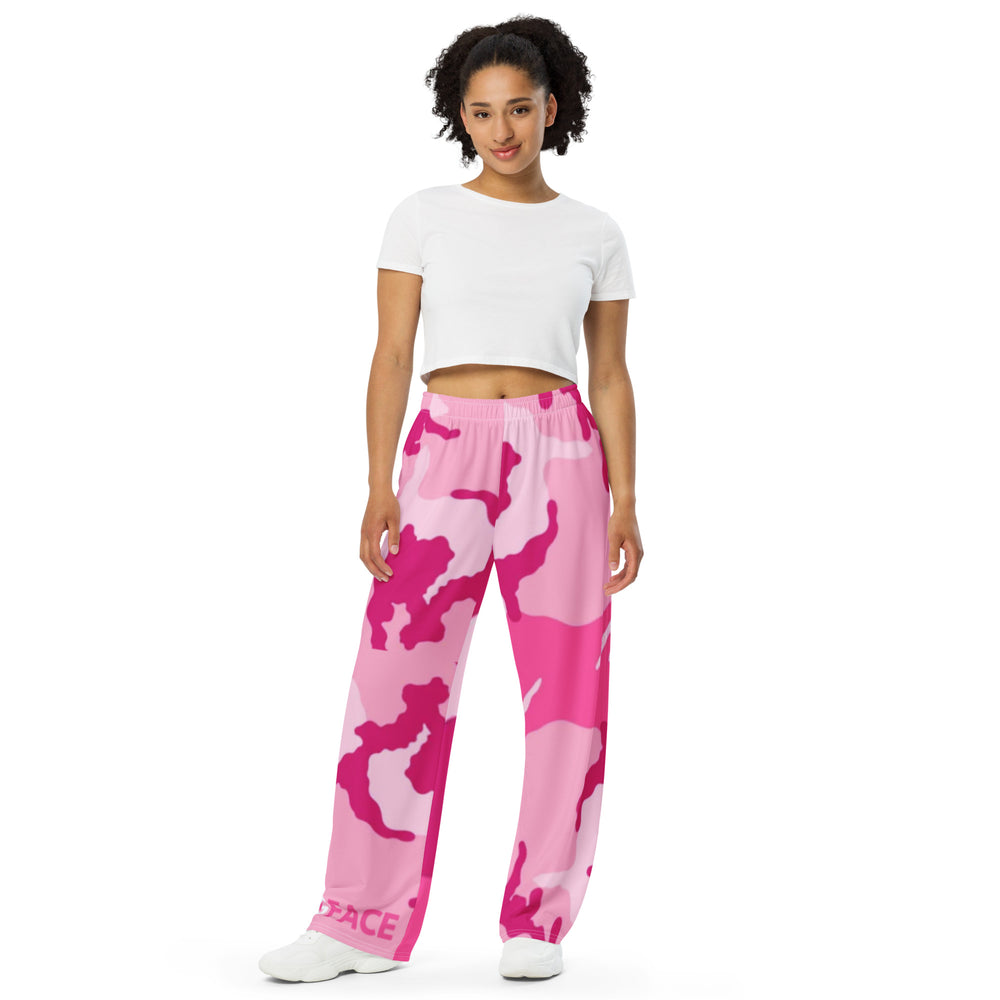 Wide-leg pants Pink Camo Gface Swag