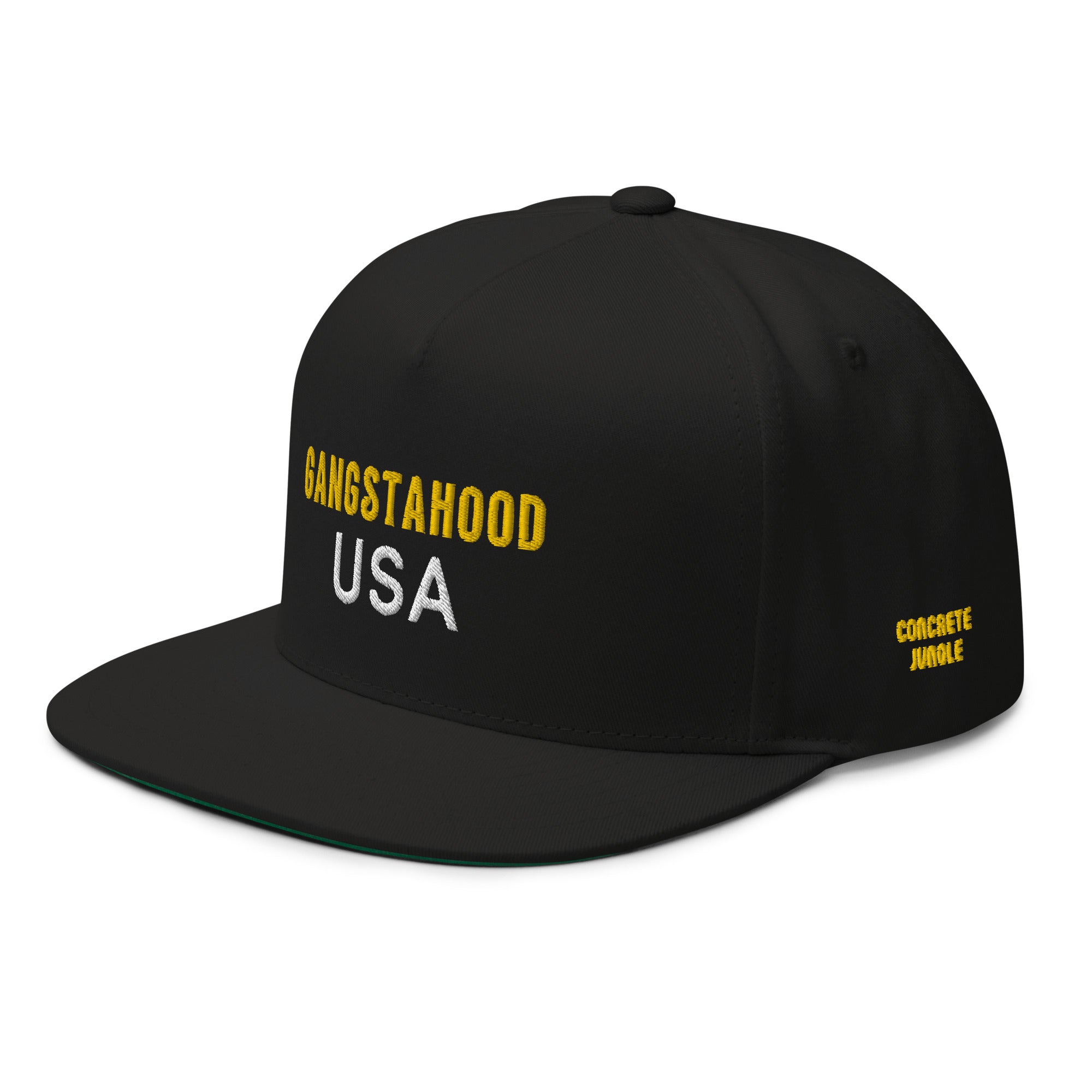 Flat Bill Cap Gangstahood Usa