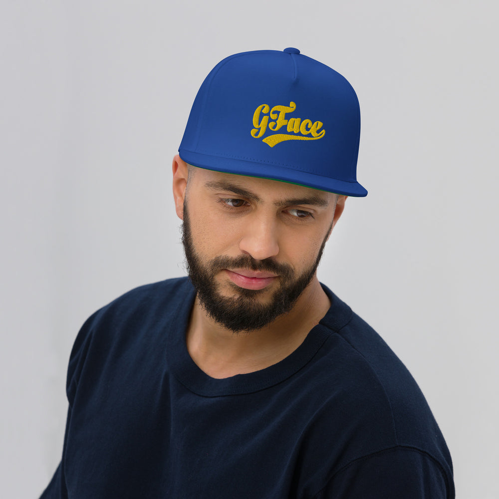 Flat Bill (B/Gold) Cap Gface Vip snapback limited