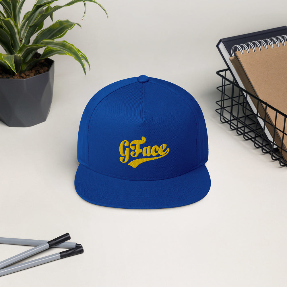 Flat Bill (B/Gold) Cap Gface Vip snapback limited