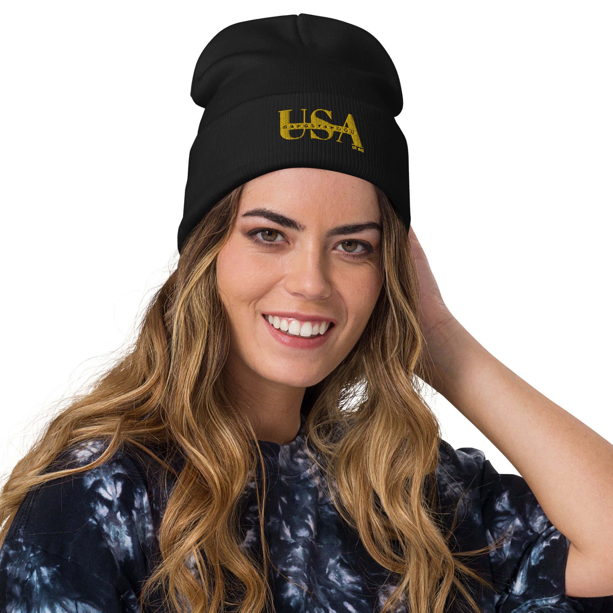 Embroidered Beanie Gangstahood Usa