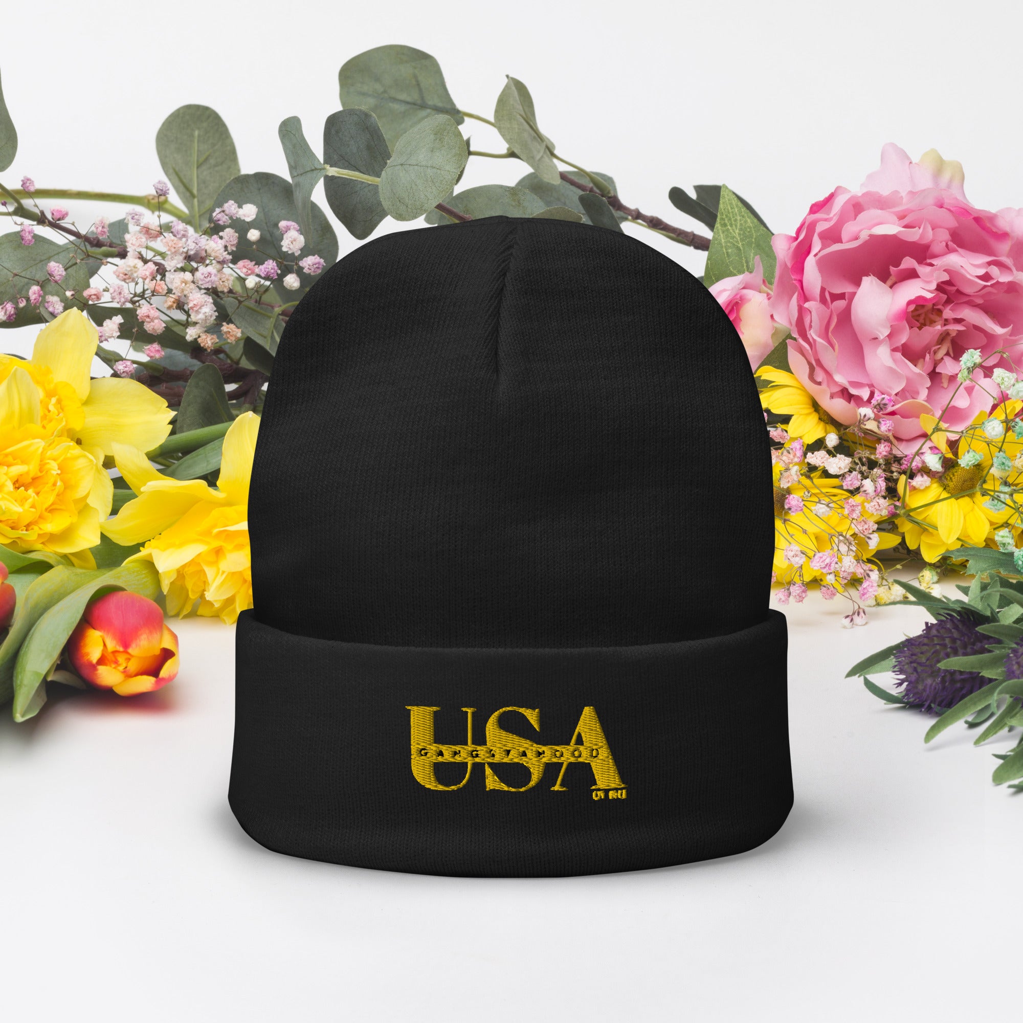 Embroidered Beanie Gangstahood Usa