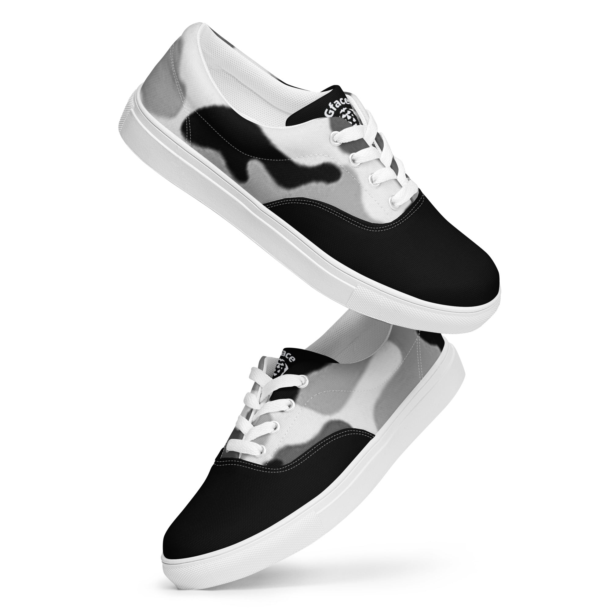 Women’s lace-up canvas Camo (B/Grey)  Gface Swag Kicks limited