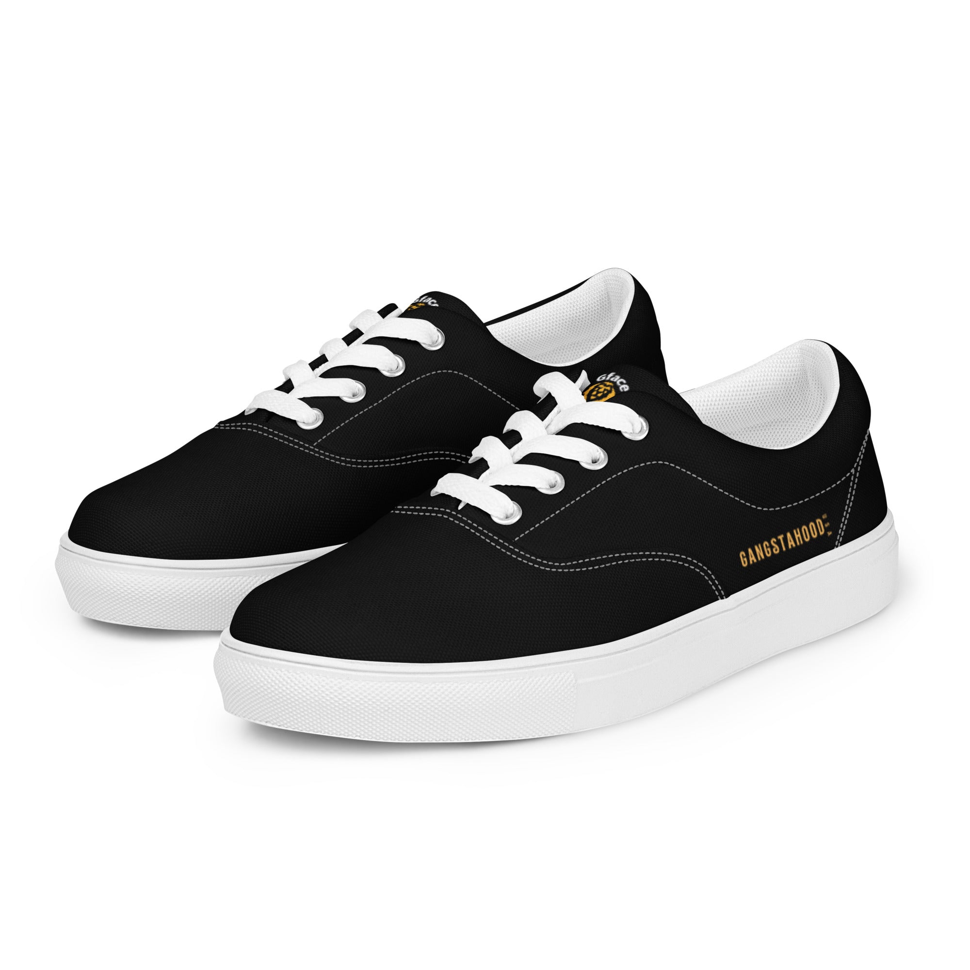 Women’s lace-up canvas shoes GANGSTAHOOD USA