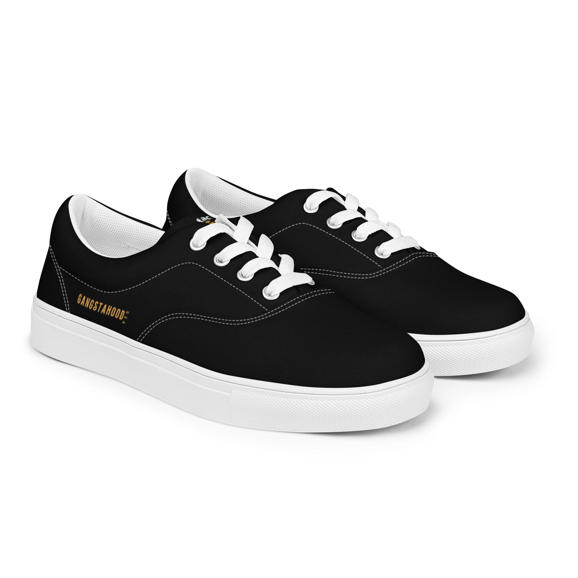 Women’s lace-up canvas shoes GANGSTAHOOD USA