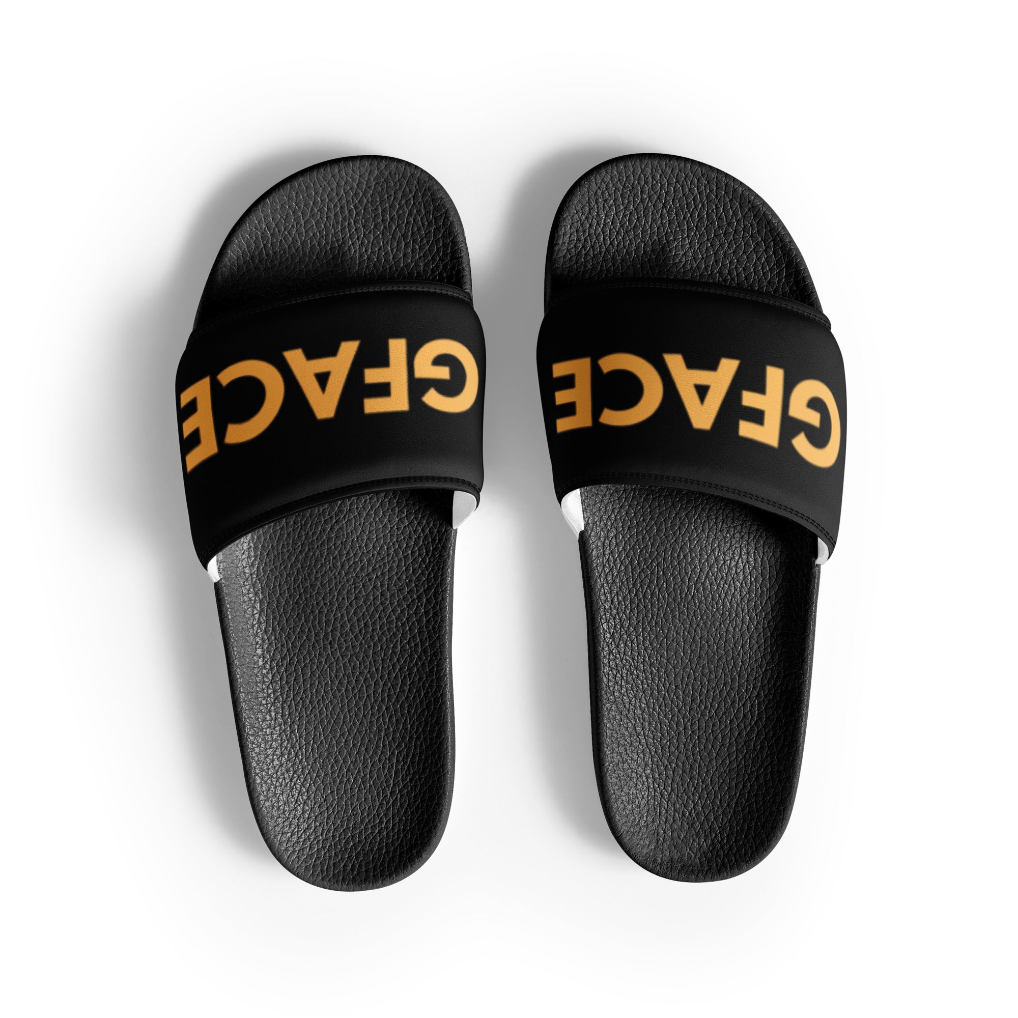 Women's  (B/Gold) Gface Slides